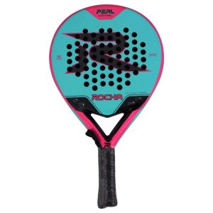 Adult Padel Racket Rocha Perl Control 3K Carbon Padel Racket Control Padel Racket Mid Balance Padel
